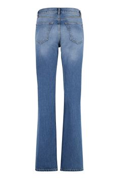 Indulge in the timeless elegance of these 5-POCKET STRAIGHT-LEG JEANS. Crafted with the finest attention to detail, these jeans feature contrasting stitching and silver metal rivets, adding a touch of luxury to your everyday wardrobe. Made from a blend of 65% polyester and 35% cotton, these jeans offer the perfect combination of comfort and style, while the 100% cotton pockets add a premium feel. Elevate your denim collection with these straight-leg jeans, ideal for those who appreciate the fine Denim Collection, Everyday Wardrobe, Jeans For Sale, Contrast Stitch, Rivets, Womens Backpack, Fashion Lover, Bell Bottom Jeans, Straight Leg Jeans