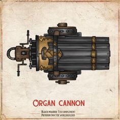 an image of the organ cannon from star wars with instructions on how to use it