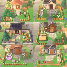 the farm town map is shown in this screenshot from animal crossing, which shows houses and