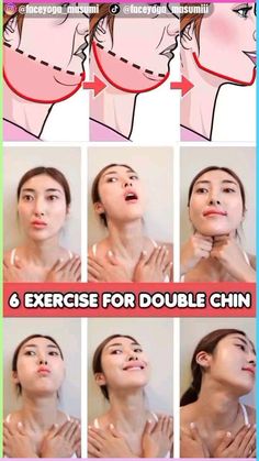 face yoga, Gua Sha, exercise Slim Jawline, V Shaped Face, Jawline Exercise, Double Chin Removal, Girl Workout Routine, Double Chin Exercises, V Shape Face, Chin Exercises, Natural Face Lift