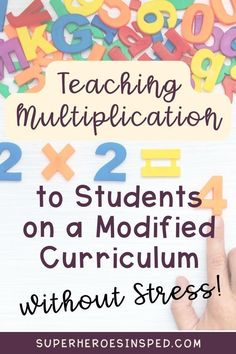 When I first began teaching in a self contained low incidence classroom, teaching multiplication seemed like a mountain I wasn’t prepared to climb. How could I make this complex skill accessible for my special education students? The answer was simple: VISUALS. This multiplication math curriculum helps students with special needs, autism, or other disabilities. Helpful printables for teaching multiplication to special needs students. Helpful Printables, Teach Multiplication, Special Education Curriculum, Tracking Student Progress, Life Skills Curriculum, Special Education Math, Teaching Multiplication, School Lesson Plans