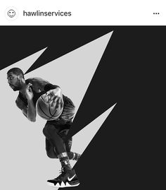 a man flying through the air while riding a skateboard in front of a black and white background