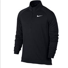 Nike Black Sweatshirt Top Men’s Medium Black Sports T-shirt, Black Moisture-wicking Winter Tops, Black Moisture-wicking Tops For Winter, Nike Black Sweatshirt For Sports, Nike Black Sweatshirt, Red Nike Hoodie, Soccer Hoodies, Grey Hoodie Men, Nike Pullover