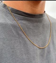 Men Gold Chain Outfit, Neck Chain For Men Gold, Mens Jwellary For Men, Men’s Gold Chain Necklace, Men’s Gold Chain, Mens Gold Necklace, Neck Chain For Men, Chain Size Chart, Men's Necklace Gold