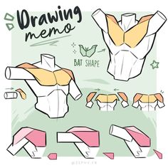 the instructions for how to make an origami bat shape paper doll with pictures