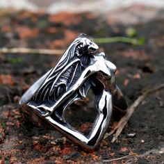 Check out Men's Women's Demon Skull Ring Gothic Wing Stainless Steel Naked Devil Punk Ring, the latest item I added on eBay! #eBay #eBaySeller Women Body Shape, Demon Skull, Medieval Rings, Halloween Ring, Metal Skull, Women Body, Gothic Punk, Stainless Steel Ring, Rings Jewelry Fashion