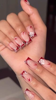 #pinterest #tiktok #instagram #women #latina #beauty #inspo #nail #naildesign #coffinshapenails #nailsoftheday Short Nail Designs Dark Red, Short Nails Acrylic Red, Red Nail Inspo Square, Red Inspo Nails, Baddie Short Nails, Red Nail Designs Summer, School Nail Ideas, Velvet Nails, The Audacity