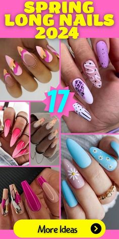 Nail Art 2024 Trends Spring, Spring Long Nails, Korean Manicure, May Nails, Ombre Nail Designs, Latest Nail Art, Nails 2024, Neutral Nails