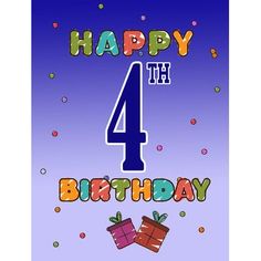 a birthday card with the number 11 on it and presents in front of purple background