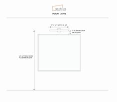 an image of a white light box with measurements