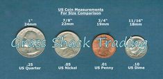 three different types of coins with the words grass shack trading written on each one coin