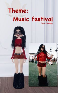 Theme: music festival (tara yummy for coachella) Placed: 1st 1 vip item (miniskirt) does not need vip Tara Yummy Dti Outfit, Festival Outfits Dress To Impress, Coachella Dress To Impress, Dress To Impress Tara Yummy, Music Festival Dti Roblox Outfit, Dti Music Festival Outfits Ideas, Dti Outfits Music Festival, Dti Theme Music Festival, Di Music Festival