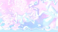 an abstract background with stars and shapes in pink, blue, and green colors that appear to be condensation