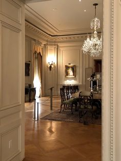 the dining room is clean and ready for guests