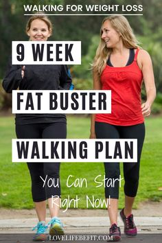 Follow this Fat Buster walking plan to get fit and healthy. It's a 9 week plan that's ideal for losing weight. It's Free! Find out how much walking you need to do for weight loss. #walkingforweightloss Elizabeth Smith, Lose 30 Pounds, Body Building, Lose Belly Fat, Personal Trainer