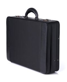 in stock High-end Briefcase With Detachable Handle, Black Rectangular Cases With Luggage Sleeve, Black Briefcase With Luggage Sleeve For On-the-go, High-end Black Briefcase With Detachable Strap, High-end Black Rectangular Briefcase, Combination Locks