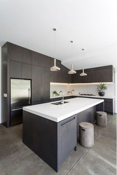 the kitchen is clean and ready for us to use in its new owner's home