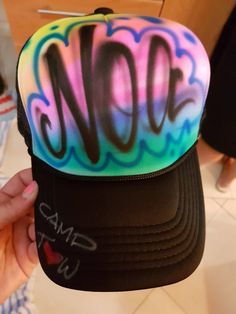 Each package for $99 includes 10 hats airbrushed with names and colors like shown, shipped. Specify names or words and request for colors in notes section.  Amazing custom airbrushed trucker style hat for your next party, camp season or enjoy a great deal on a totally fun, unique, personalized gifts they will love!The hats can match or be different, various color schemes or styles.  Email us if you have questions or need a custom order, we are happy to help! Airbrushed on NEW - one size fits mos Bar Mitzvah Party Favors, Bar Mitzvah Party, Custom Airbrushing, Personalized Party Favors, Glow Party, Unique Personalized Gift, Personalized Party, Party Packs, Custom Hats