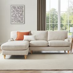 In a beautiful shade of creamy beige, let our Hampshire Left Hand Chaise Sofa lead the way for simple classic style, timeless elegance, and luxurious comfort. Classic, cosy comfort The Hampshire Left Hand Chaise Sofa is a sublime way to stretch out in style or curl up and get cosy, making it ideal for lazy days with fr Settee Couch, Traditional Armchairs, Simple Classic Style, Living Space Decor, Sofa Dining Table, Corner Sofa Chaise, Sofa Beige, Superking Bed, Beige Sofa