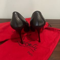 Christian Louboutin Perfect For Work Or Going Out.Size39. Black. Excellent Condition, Leather.. Designer Black Heels For Business, Designer Black Heels For Formal Occasions, 4 Inch Heels, Christian Louboutin, 4 Inch, Going Out, Conditioner, Womens Sizes, Women Shoes