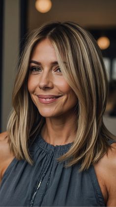 Discover the latest mom haircut ideas for every hair type, including B, a, n, g, s, M, e, d, i, u, m, length, and E, a, s, y styling. Whether you prefer S, i, d, e, p, a, r, t, waves, sleek and straight looks, textured curls, or face-framing R, o, u, n, d, f, a, c, e hairstyles, we've got you covered. Explore chic hair bobs, low maintenance cuts, layered styles for thick hair, and modern hair trends. Elevate your look with these fresh and trendy haircuts today! Textured Long Bob With Face Framing, Bob With Layers And Face Framing, Lob With Blonde Highlights Face Framing, Thick Blonde Face Framing Highlights, 2024 Mom Hair, 2024 Mid Length Hair, Hot Mom Haircut, Styles For Thick Hair, Textured Curls