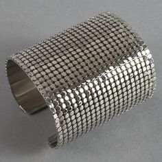 Features: - 100% Authentic PACO RABANNE. - Metal disco mesh wide cuff bracelet. - Signed PACO RABANNE. - Silver tone hardware. - Excellent vintage condition. Measurements: Height: 2.75 inches (7 cm) Length: 6.53 inches (16.6 cm) including opening **This bracelet will be shipped via Priority Shipping with tracking number. Please convo me for any queries and additional photos. Thank you for visiting. Other Fees that buyers need to know: Please make sure you know and understand the laws in your cou Paco Rabanne Bracelet, Paco Rabanne Headpiece, Paco Rabanne 1996, Paco Rabanne Earrings, Robe Paco Rabanne Metal, Layered Choker Necklace, Layered Chokers, Wide Cuff Bracelets, Jeweled Earrings