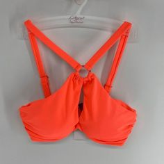 L'agent Provocateur Adrina Womens Neon Orange Womens Keyhole Halter Bikini Top Womens M Brand: L'agent By Agent Provocateur Department: Women's Size: Medium Color: Neon Orange Style: Keyhole Double Lined Padded Neckline: Halter Sleeve Length: Sleeveless Closure: Clasp Pattern: Solid Condition: New Features: Padded Double Lined Boned Swimwear, Swimsuit, Beach Wear, Bathing Suit, Pool, Beach, Tropical If You Have Any Questions Please Do Reach Out. I'm Happy To Help. Swimsuit Beach, Orange Style, Beach Tropical, Pool Beach, Orange Fashion, Agent Provocateur, Beach Wears, Beach Wear, Neon Orange