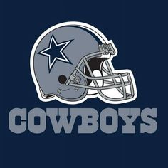 a football helmet with the word cowboys on it and a star in the center is shown