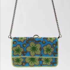 New With Tag Color: Green Product Sku: 66816513; Color Code: 030 Beaded Box Bag In A Crossbody Design With A Long Chain Strap. Textile-Lined Interior With A Flap Closure And Ring Detail. Content + Care - 100% Glass - Lining: 100% Polyester - Spot Clean - Imported Size - Length: 7” - Width: 1.75” - Height: 5” - Strap Drop: 19” Beaded Crossbody Bag, Urban Outfitters Bags, Urban Outfitters Bag, Faux Fur Purse, Fur Purse, Large Leather Bag, Brown Satchel, Green Product, Rattan Bag