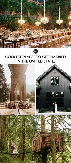 an outdoor wedding venue in the united states