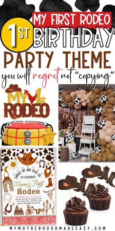 Looking for first rodeo Birthday Party Theme ideas and inspiration for your Baby's 1st birthday? Check out these Awesome first Rodeo birthday party ideas! Read more. Rodeo Birthday Party Ideas, First Rodeo Birthday Party, Birthday Party Theme Ideas, Rodeo Birthday Party, First Rodeo Birthday, Rodeo Birthday Parties, Baby's 1st Birthday, Party Theme Ideas, Cowboy Birthday Party