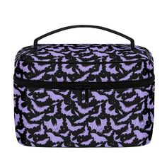 If you are spooky all year like me, then you need to Halloweenify your makeup accessories with this spooky gothic Halloween faux leather train style makeup case. Featuring my hand drawn Batty Bats  2023 pattern. You'll be the spookiest bat in the flock. Rock your spooky style with this bat-tastic Halloween makeup case.  PRODUCT DETAILS My cosmetic bags are the perfect spooky accessory for any ghoul that needs organization for their makeup, toiletries, small paranormal gear and so much more. Made of a textured faux leather material that is waterproof.  Features my hand drawn witchy illustrations of cauldrons, jack-o-lanterns, ghosts, crystal balls, candles, skulls, moons and more. Add a little magic to your travels or everyday storage with a spooky witchcore makeup bag.  + Faux Leather with Witchcore Makeup, Bat Makeup, Pastel Goth Makeup, Paranormal Equipment, Spooky Style, Crystal Balls, Goth Makeup, Gothic Halloween, Makeup Case