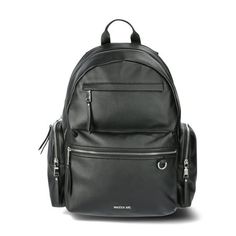 This Madden NYC Dome Backpack for women is the perfect bag to use when you need plenty of space. Whether youre heading to class, a weekend getaway or the gym, this backpack features a large main compartment, laptop sleeve, seven pockets and a small removable pouchperfect for storing your everyday items and keeping organized. Padded and adjustable straps are great for carrying it all comfortably. Size: one size.  Color: Black.  Gender: female.  Age Group: adult. Travel Diaper Bag With Zipper Pocket, Versatile Diaper Backpack For Travel, Backpack Diaper Bag With Zipper Pocket, Modern Large Capacity Backpack For Travel, Modern Black Backpack With Cell Phone Pocket, Functional Leather Backpack With Removable Pouch For Travel, Black Diaper Bag With Zipper Pocket For Travel, Black Diaper Bag Backpack With Removable Pouch, Modern Travel Bag For School