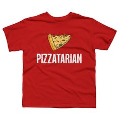 Pizza Lover, I Love Pizza, I'm a PizzaTarian, Pizza based feed is a cozy ring spun cotton t-shirt designed by Newsaporter for Design By Humans. Pick up this graphic tee and support one of our global artists today. Size: small. Color: red. Gender: male. Age Group: kids. Kids Pizza, Pizza Tshirt, I Love Pizza, Love Pizza, Pizza Lovers, Sleeve Packaging, Red Tshirt, Baby Stuff, Workout Shorts