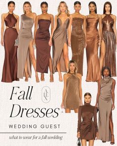 the fall and winter wedding guest dresses are available in different colors, sizes and styles