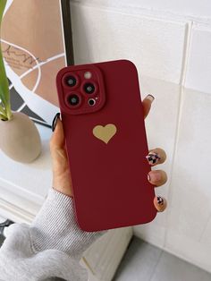 Multicolor    TPU Heart Phone Cases    Phone/Pad Accessories Plus Size Fashion For Women, Heart Pattern, Cute Phone Cases, Curvy Outfits, Pattern Phone Case