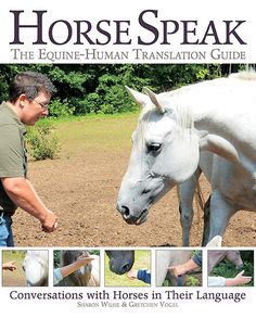 the cover of horse speak magazine shows a man leading a white horse