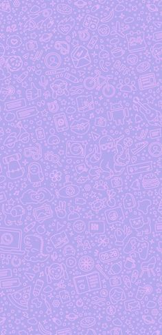 a purple background with many small objects on it