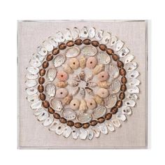 Oyster Abalone Sea Urchin Shells Bondi Acrylic Wall Art Artwork LOOMLAN By Jamie Young Light Pink Walls, Sea Urchin Shell, Seashell Projects, Art Coquillage, Washed Ashore, Jamie Young, Seashell Art, Circular Pattern, Sea Urchin