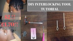 DIY Interlocking Tool | Interlocking Tool Tutorial| Microlocs Installation In this video I'll show you how I made my own DIY interlocking tool for $2 only. Don't forget to like and subscribe to my channel. Locks of Love!  #Microlocs #Sisterlocs #Locs #Naturalhair #Shortlocs #Interlocking Afro Hair Tips, Interlocking Tools For Locs, Locks Of Love