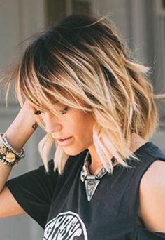 Short Ombre Hair, Short Wedding Hair, Ombre Hair Color, Hair Color Balayage, Hair Color Trends, Blonde Balayage, Great Hair, Ombre Hair, Balayage Hair