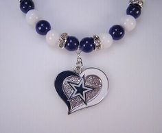 Dallas Cowboy Bracelet, Franklin Nc, Cowboys Football, Jade Beads, Silver Rhinestone, Lone Star