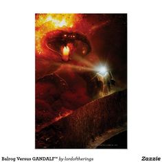 Balrog Versus GANDALF? Poster Fellowship Of The Ring, Photo Blocks, Custom Posters, Foam Board, Posters And Prints