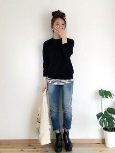 Minimalist Moda, Mode Tips, Mode Hippie, Mode Casual, 가을 패션, Looks Style, Mode Inspiration, Outfit Idea, Look Fashion