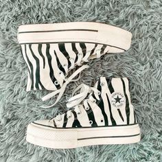 Zebra Print Converse, Zebra Converse, Platform High Top Converse, Chuck Taylors Converse, Zebra Print Shoes, Converse Aesthetic