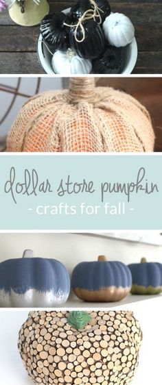 dollar store pumpkin crafts for fall