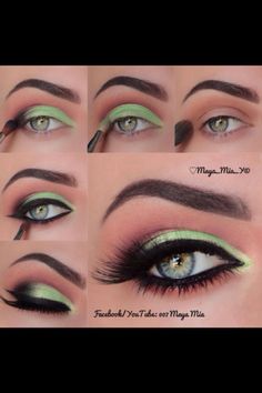 Smokey Green Eyeshadow #Beauty #Trusper #Tip Eyeshadow Designs, Maquillage Yeux Cut Crease, Makeup Tutorial Eyeshadow, Eye Makeup Pictures, Smink Inspiration, Hey Gorgeous, Eye Makeup Steps, Beautiful Eye Makeup, Green Eye