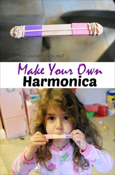 Diy Harmonica, Houses Minecraft, Homemade Instruments, Kids Homemade, Preschool Music, Minecraft Furniture, Fun Music, Simple Craft, Piano Teaching