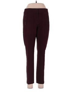 Ann Taylor LOFT Casual Pants Size: 6 Burgundy Bottoms - used. 88% Cotton, 12% Spandex, Cropped, Solid, Mid/Reg Rise | Ann Taylor LOFT Casual Pants - Mid/Reg Rise: Burgundy Bottoms - Size 6 Loft Burgundy Pants, Ann Taylor Loft, Ann Taylor, Casual Pants, Womens Bottoms, Women Handbags, Loft, Size 6, Spandex