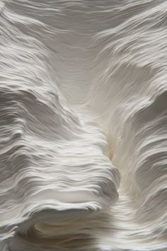 an image of white paper that looks like waves